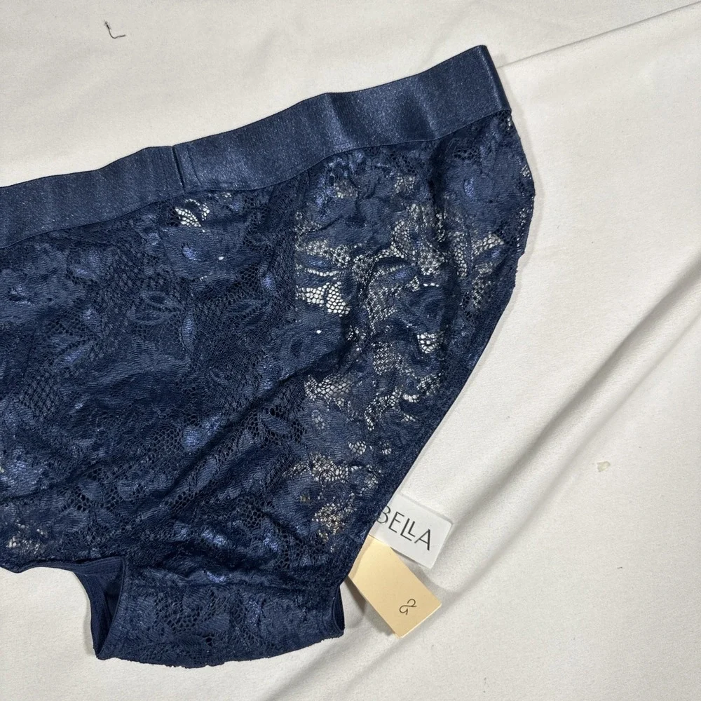 NWT Cosabella [ MENS Large ] Never Say‎ Never Sports Brief Lace Navy Blue U1943